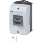 EATON INDUSTRIES - Commutatore T3 32A in custodia, 3 Unità costruttive, Contatti: 6, 45°, ad impulso, con posizione 0, ritorno bilaterale, 2>0<1.