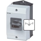 EATON INDUSTRIES - Commutatore T3 32A in custodia, 3 Unità costruttive, Contatti: 6, 60°, permanente, con posizione 0-1-2, numero di progettazione 8451.