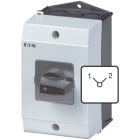 EATON INDUSTRIES - T3 Commutatore 32A in custodia 4 Unità costruttive Contatti 8 90° permanente senza posizione 0 1-2 numero progettazione 8223.