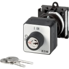 EATON INDUSTRIES - Interruttori ON/OFF, T0, 20 A, montaggio posteriore, 2 poli, piastra frontale con Meccanismo di chiusura a chiave S-T0.