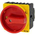 EATON INDUSTRIES - Interruttore generale P3 100A montaggio a incasso 3 poli + N Funzione di arresto d'emergenza con maniglia rotativa rossa e anello di blocco gia SEZ X100A INC EM.