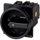 EATON INDUSTRIES - Interruttore generale T0-2-1/EA/SVB-SW, 20 A, montaggio a incasso, 2 Unità costruttiva/e, 3 poli, Funzione di arresto, maniglia rotativa nera e corona di blocc.