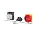 EATON INDUSTRIES - Interruttore generale P3 63 A a comando rinviato 3 poli + N Funzione di arresto con maniglia rotativa nera e anello bloccante serie K lucchet.