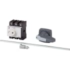 EATON INDUSTRIES - Interruttore generale, P3, 100 A, a comando rinviato, 3 poli, Funzione di arresto d'emergenza, lucchettabile in posizione 0, Con albero metallico per PR.