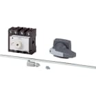 EATON INDUSTRIES - Interruttore generale, P3, 100 A, a comando rinviato, 3 poli + N, Funzione di arresto d'emergenza, lucchettabile in posizione 0, Con albero metallico.