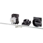 EATON INDUSTRIES - Interruttore generale, P1-32A, a comando rinviato, 3 poli, Funzione di arresto, maniglia rotativa nera e anello bloccante lucchettabile.