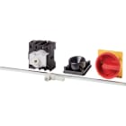 EATON INDUSTRIES - Interruttore generale, P1-25A, a comando rinviato, 3 poli, Funzione di arresto, con maniglia rotativa nera e corona di blocco, lucchettabile in posi.