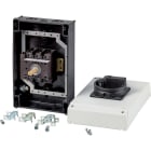 EATON INDUSTRIES - Interruttore generale P3 63A in custodia 3 poli 1NA 1NC Funzione di arresto d'emergenza con maniglia rotativa rossa e anello di blocco gial.
