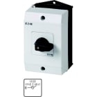 EATON INDUSTRIES - T0-2-1 Interruttore antipanico 20A in custodia 3 poli con leva rossa e targhetta frontale gialla Blocco lucchetti SVC RT COMM. CAMME 3P DISP.B.