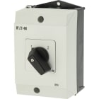 EATON INDUSTRIES - Interruttore voltmetrico T0-2, 20A, montaggio a vista, 2 unità contatto, 4 contatti a 45°, permanente, posizione 0 (Off), 0-Fase/Fase.