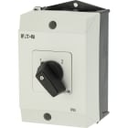 EATON INDUSTRIES - Interruttore voltmetrico T0-2, 20A, montaggio a vista, 2 unità contatto, 4 contatti a 45°, permanente, posizione 0 (Off), 0-Fase/Fase.
