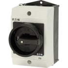 EATON INDUSTRIES - Interruttore generale T0 20 A in custodia 1 Unità costruttiva/e 1 polo Funzione di arresto d'emergenza con maniglia rotativa rossa e anello.