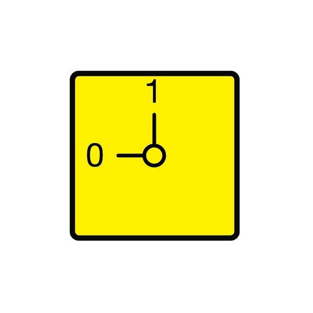 EATON INDUSTRIES - Piastra frontale per T0, T3, P1, 45x45 mm (per telaio 48x48) FS908GE-T0 Targhetta per arrest.