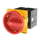 EATON INDUSTRIES - Interruttore generale T3 32A montaggio a incasso 3 Unità costruttiva/e 3 poli 2 NA Funzione di arresto d'emergenza con maniglia rotativa rossa.