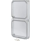 EATON INDUSTRIES - Coperchio con sportello grigio fumo trasparente AxLxP 750x375x141mm Modello D200-CI48/2T-NA UL/C.