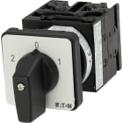 EATON INDUSTRIES - T0-4-5/E commutatore a camme, invertitore di polarità, 20 A, montaggio a incasso, 4 unità costruttive, contatti: 8, 60°, permanente con posizione 0, 2-0-1, numero di proget.