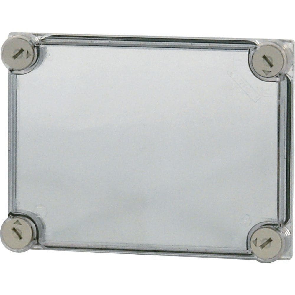 EATON INDUSTRIES - Coperchio trasparente grigio fumo, dimensioni 250x187.5x25mm, codice D125-CI23.