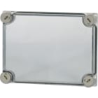 EATON INDUSTRIES - Coperchio trasparente grigio fumo, dimensioni 250x187.5x25mm, codice D125-CI23.