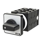 EATON INDUSTRIES - Interruttori a gradini, T0, 20 A, montaggio a incasso, 6 unità costruttive, contatti: 12, 45°, permanente, senza posizione 0, 1-4, numero di proget T0-6-8271/E comm. camme 3P a grad. 1-2-3-