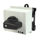EATON INDUSTRIES - Interruttore T0-1-102/IVS ON/OFF, 20 A, Da incasso in sistemi di distribuzione modulare, 1 UnitÃ  costruttiva/e, 2 poli, con leva nera e targhetta frontale.