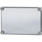 EATON INDUSTRIES - Coperchio trasparente grigio fumo, dimensioni 250x375x25mm, codice D125-CI43.
