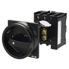 EATON INDUSTRIES - Interruttore generale P1-32A a comando rinviato, 3 poli, Funzione di arresto, maniglia rotativa nera e corona di blocco, lucchetta.