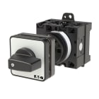 EATON INDUSTRIES - Interruttore T3-2-10/Z ON/OFF, 32A, comando rinviato, 2 Unità costruttive, 3 poli + N, leva nera e targhetta frontale.