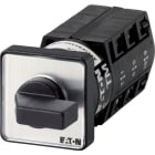 EATON INDUSTRIES - Commutatore TM-3-8299, 10 A, montaggio a incasso, 3 Unità costruttive, Contatti: 6, 90 gradi, permanente, con posizione 0, 1-0-2, numero di progettazione 8299.