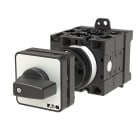 EATON INDUSTRIES - Interruttore T3-4-8344/Z, ON/OFF, 32A, comando rinviato, 4 Unità costruttive, 8 poli, leva nera e targhetta frontale.