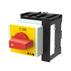 EATON INDUSTRIES - Interruttore ON/OFF P1 32A Da incasso in sistemi di distribuzione modulare 3 poli 1NA 1NC Funzione di arresto d'emergenza con leva rossa.