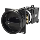 EATON INDUSTRIES - Interruttore generale T0 20A a comando rinviato 4 Unità costruttive 6 poli 1NA 1NC Funzione di arresto con maniglia rotativa nera e coro.