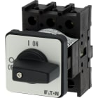 EATON INDUSTRIES - Sezionatore di Potenza 3P Incasso Interruttore ON/OFF, 25 A, Montaggio a Incasso, 3 Poli, Leva Nera e Targhetta Frontale.