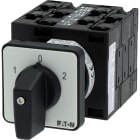 EATON INDUSTRIES - T3-4-8441/E Invertitore di polarità, 32 A, montaggio a incasso, 3 poli, 4 Unità costruttiva/e, Contatti: 8, 60°, permanente, con posizione 0, 1-0-2, numero di proget.