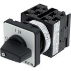 EATON INDUSTRIES - T0 Interruttore ON/OFF, 20 A, montaggio a incasso, 3 Unità costruttive, 6 poli, con leva nera e targhetta frontale.
