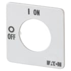 EATON INDUSTRIES - Piastra frontale per T0, T3, P1, 0/OFF - 1/ON FS908-T0.