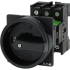 EATON INDUSTRIES - Interruttore generale P1 32A a comando rinviato 3 poli con Funzione di arresto maniglia rotativa nera e corona di blocco lucchettabile in posi.