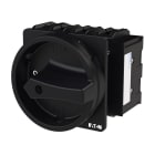EATON INDUSTRIES - Interruttore generale P3 63A a incasso 3 poli + N 1NA 1NC Funzione arresto maniglia rotativa nera corona blocco lucc.