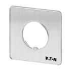EATON INDUSTRIES - Piastra frontale per utilizzo con TM/EZ, 29x29 mm (per telaio 30x30 mm), senza scritta, incisione ammessa. FS980-TM-EZ Targhetta neutra.