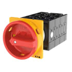 EATON INDUSTRIES - Interruttore generale T3, 32A, montaggio a incasso, 6 Unità costruttive, 12 poli, Funzione di arresto d'emergenza con maniglia rotativa rossa e a camme.
