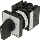 EATON INDUSTRIES - T0-3-8401/E Invertitori a camme 3 poli, 20 A, montaggio a incasso, 3 unità costruttive, contatti: 5, 60 gradi, permanente con posizione 0, 1-0-2, numero di progettazione 8401.