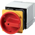 EATON INDUSTRIES - T5B-5-8345/EA/SVB Interruttore generale, 63 A, montaggio a incasso, 5 Unità costruttiva/e, 9 poli, Funzione di arresto d'emergenza, con maniglia rotativa rossa.