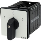 EATON INDUSTRIES - Commutatore T5B 63A a incasso 4 Unità costruttiva/e Contatti: 8 60° permanente con posizione 0 1-0-2 numero di progettazione 821 4 poli 8213/E a camme