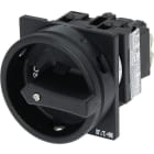 EATON INDUSTRIES - T0-1-102 Interruttore generale, 20 A, montaggio a incasso, 1 Unità costruttiva/e, 2 poli, Funzione di arresto, maniglia rotativa nera e corona di bloccaggio.