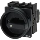 EATON INDUSTRIES - Interruttore generale P1 32A montaggio a incasso 3 poli + N Funzione di arresto con maniglia rotativa nera e corona di blocco lucchettabile in SEZ. 093452