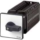 EATON INDUSTRIES - Interruttore a Camme T5-9-8354/Z ON/OFF, 100A, comando rinviato, 9 Unità costruttive, 18 poli, leva nera e targhetta frontale.