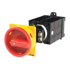 EATON INDUSTRIES - Interruttore generale T3 32A a comando rinviato 6 Unità costruttive 12 poli Funzione di arresto d'emergenza con maniglia rotativa rossa e an.