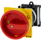 EATON INDUSTRIES - Interruttore generale T0 20 A a comando rinviato 1 Unità costruttiva 2 poli Funzione di arresto d'emergenza con maniglia rotativa rossa e ane.
