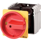EATON INDUSTRIES - T5 Interruttore Generale 100A a Comando Rinviato 3 Unità Costruttive 6 Poli Funzione di Arresto d'Emergenza con Maniglia Rotativa Rossa