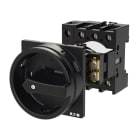 EATON INDUSTRIES - Interruttore generale P1-32A a comando rinviato, 3 poli + N, Funzione di arresto, maniglia rotativa nera e corona di blocco, lucchettabile.