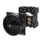 EATON INDUSTRIES - Interruttore generale P1-32A a comando rinviato, 3 poli + N, Funzione di arresto, maniglia rotativa nera e corona di blocco, lucchettabile.